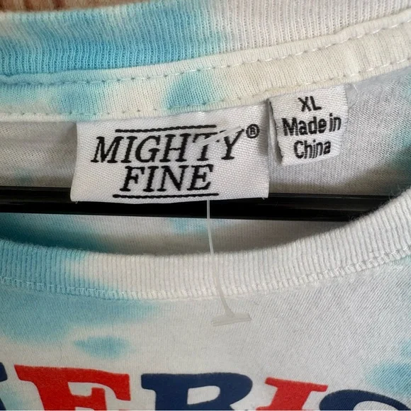 Mighty Fine “America” Tie-dye Crop Tee - Picture 4 of 7